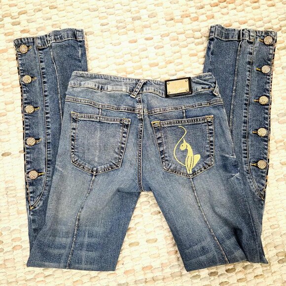 Vintage Baby Phat Y2K Denim Set – Blazer & low-rise Jeans – Size M / 5 - Picture 15 of 17